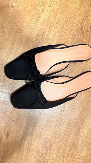 Mules de piel mujer