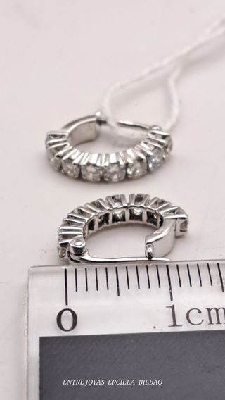 PENDIENTES ORO 18K CON DIAMANTES 