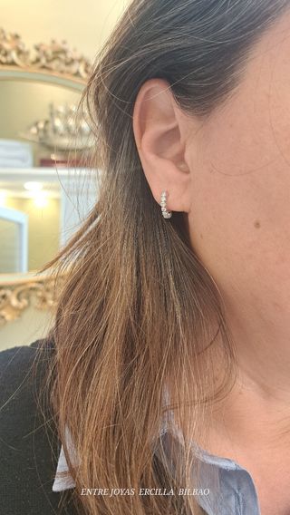 PENDIENTES ORO 18K CON DIAMANTES 
