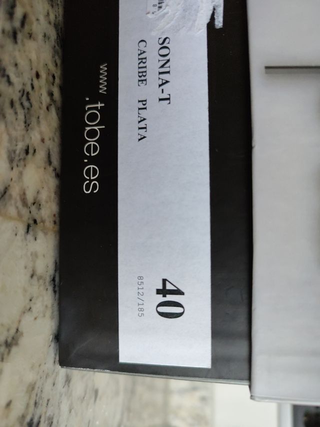 Sandalias plateadas 40