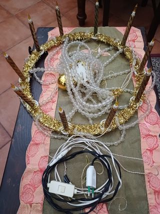 Lampadario di Natale vintage