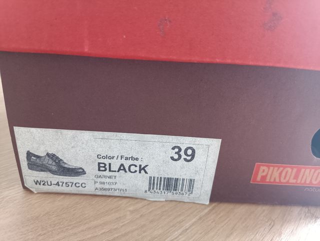 Zapatos Pikolinos mujer negro 39