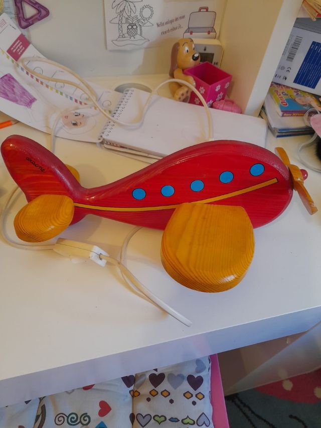 Lampada aereoplano da bambini