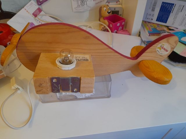 Lampada aereoplano da bambini