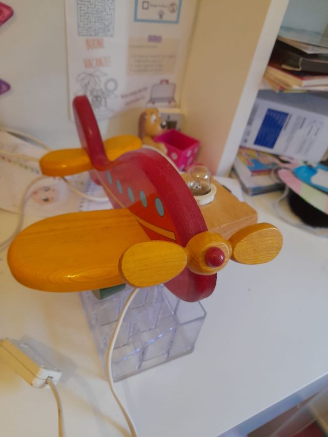 Lampada aereoplano da bambini
