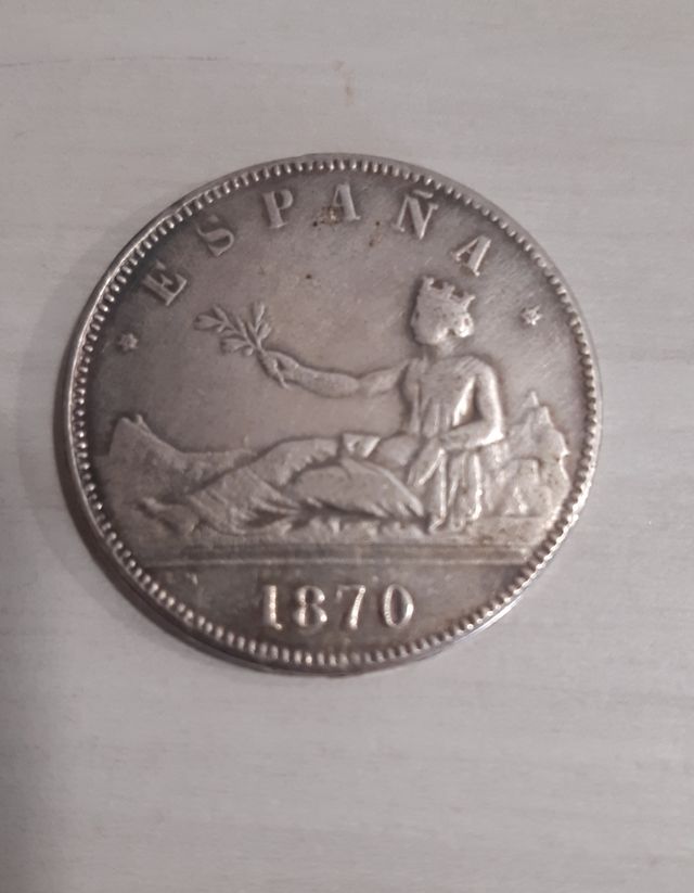 Moneda de plata 1870