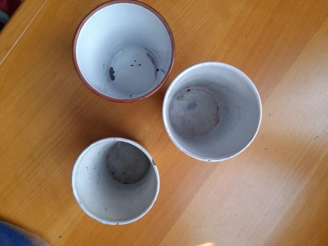 Coppe in metallo smaltato 