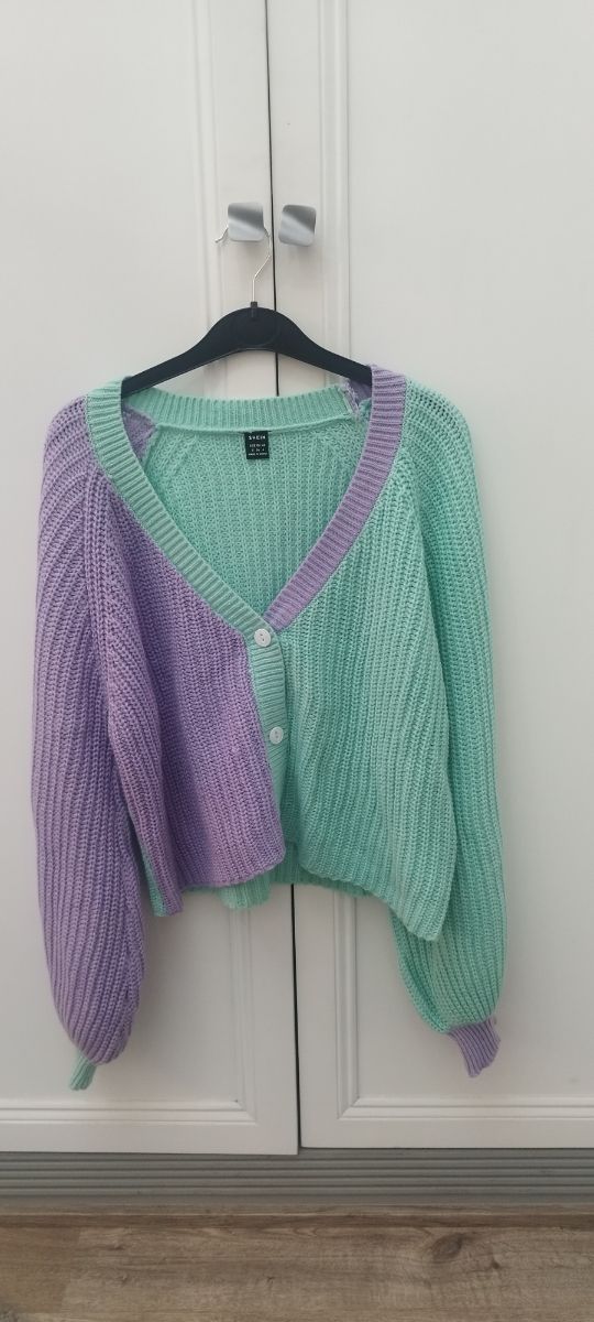 Chaqueta bicolor. TS. Shein