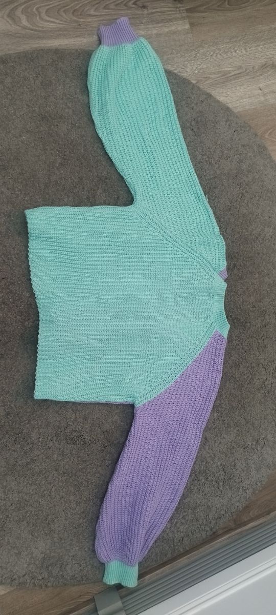 Chaqueta bicolor. TS. Shein