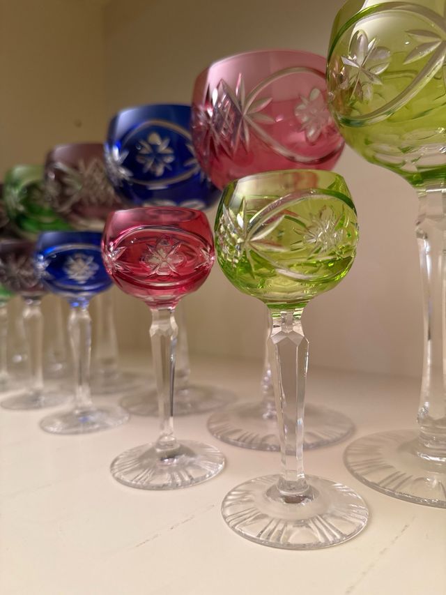 Bicchieri cristallo di boemia