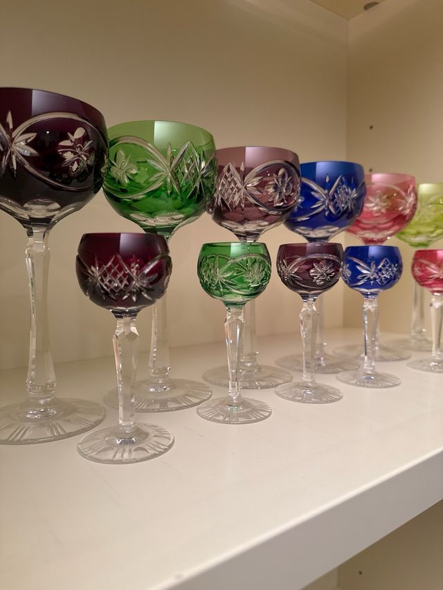 Bicchieri cristallo di boemia