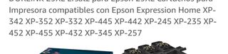 Cartuchos para impresora Epson 