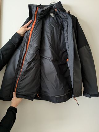 Cazadora impermeable, chaqueta acolchada desmontab