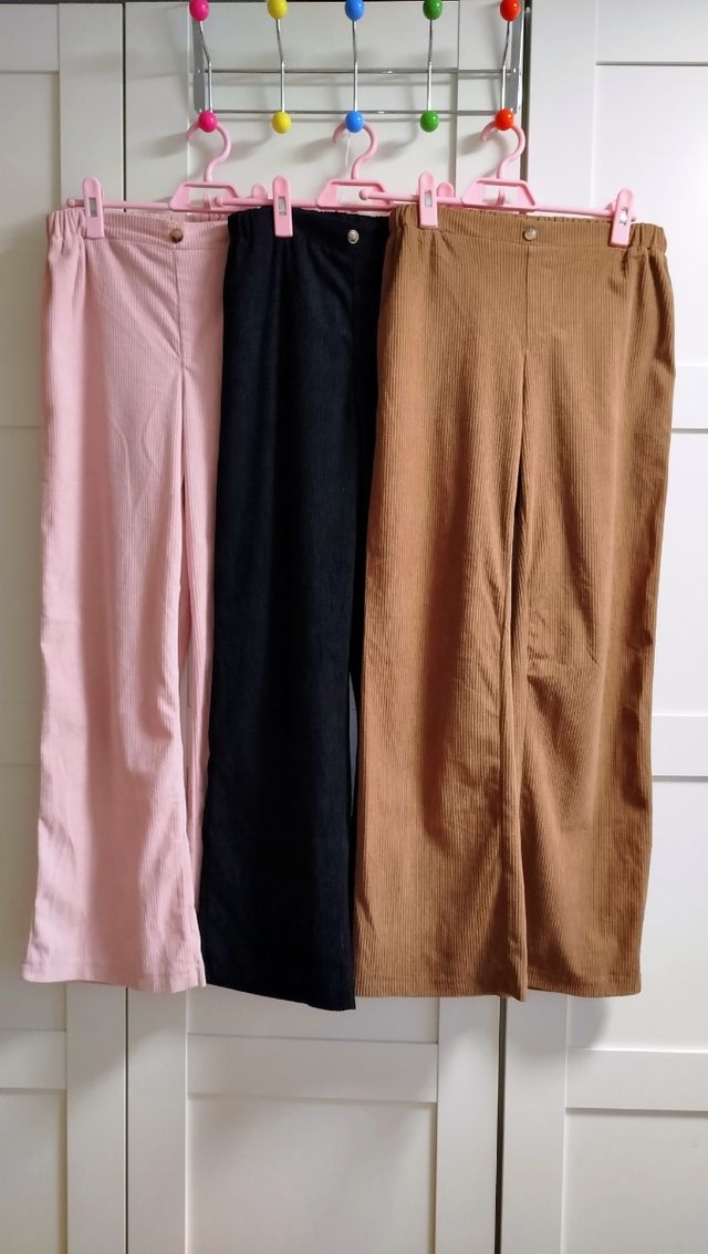 Lote pantalones 10-11 pierna ancha niña talla 1