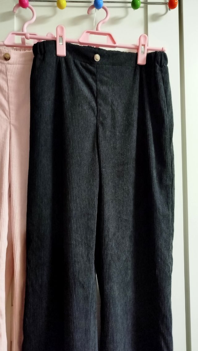 Lote pantalones 10-11 pierna ancha niña talla 1