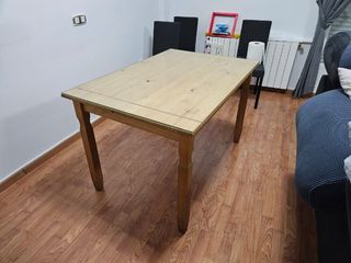 Mesa de comedor más cristal
