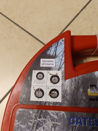 Catene da neve omologate acciaio inoss.