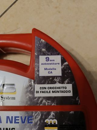 Catene da neve omologate acciaio inoss.