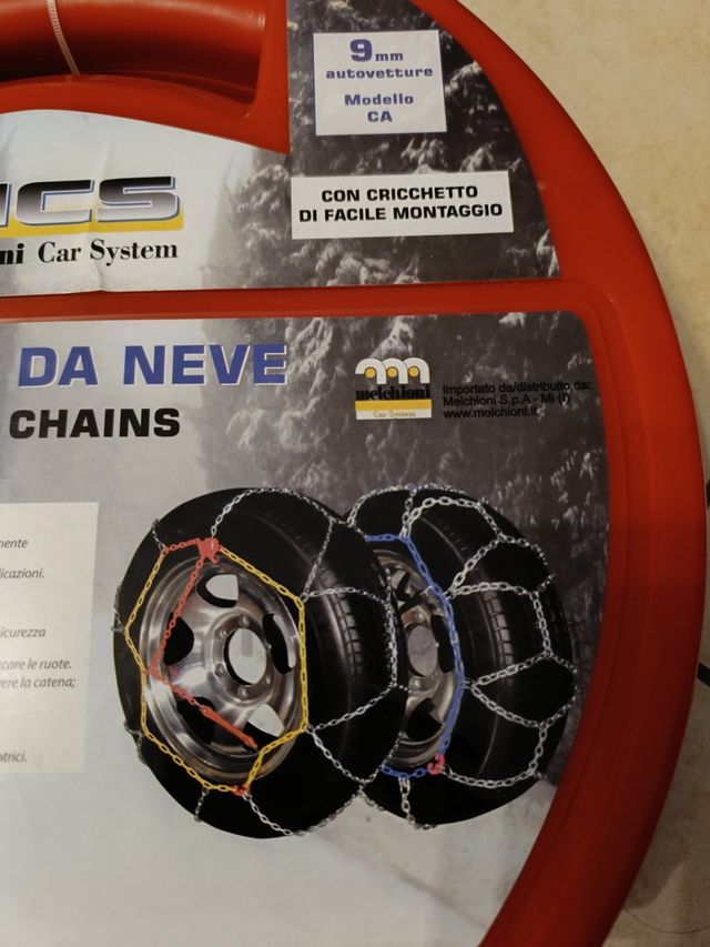 Catene da neve omologate acciaio inoss.