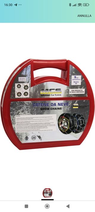 Catene da neve omologate acciaio inoss.