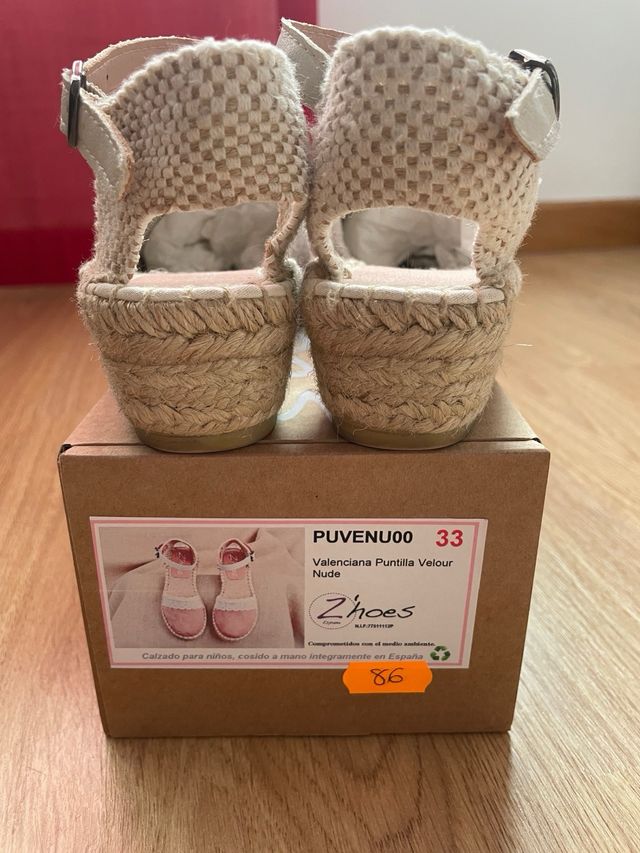 Valencianas rosa con puntilla