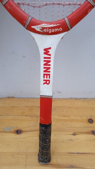 Raqueta tenis antigua decoración deportiva vintage