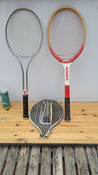 Raqueta tenis antigua decoración deportiva vintage