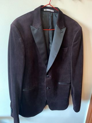 Americana hombre terciopelo de Zara