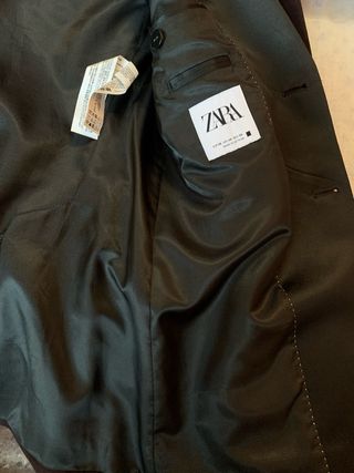 Americana hombre terciopelo de Zara