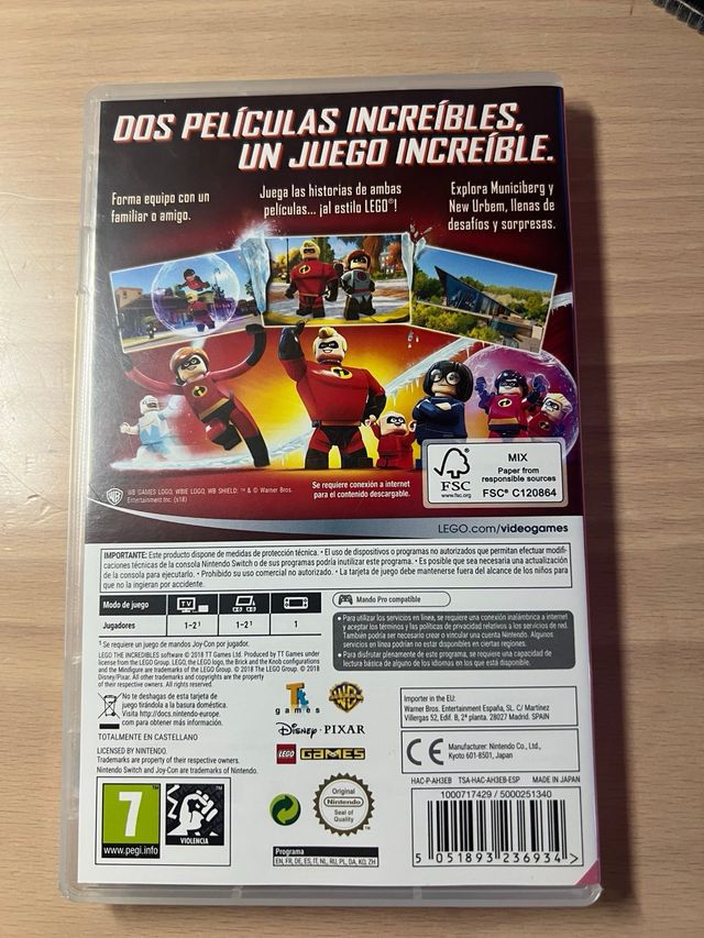 LEGO los increibles switch