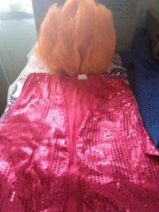 Peluca troll naranja