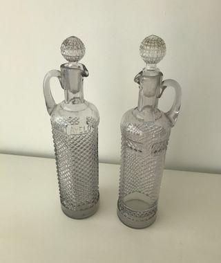 Garrafas vidro antigas vintage vazias