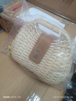 Bolso de junco natural