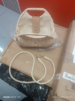 Bolso de junco natural