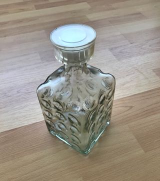 Garrafa vidro antiga vintage licor bebidas