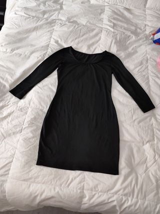 Vestido negro liso licra 