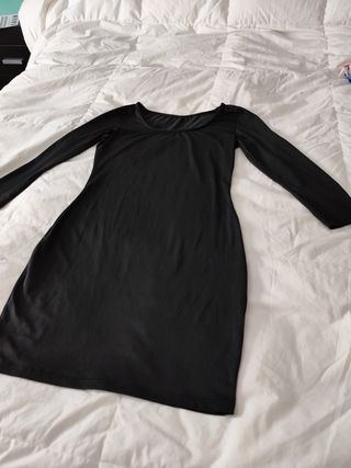 Vestido negro liso licra 