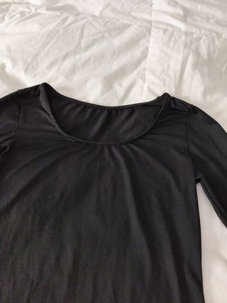 Vestido negro liso licra 