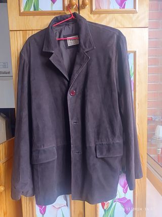 Chaqueta hombre de ante 