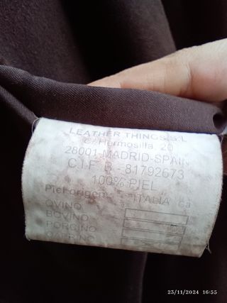 Chaqueta hombre de ante 