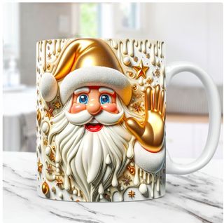 tazza di babbo natale con scatola