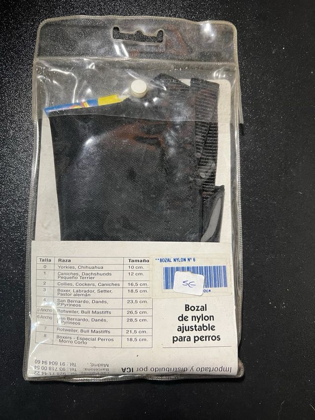 Museruola in nylon misura 6