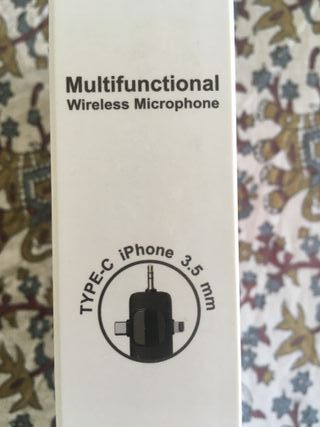 Microfono lavalier - Lightning - USB-C - Jack 3.5