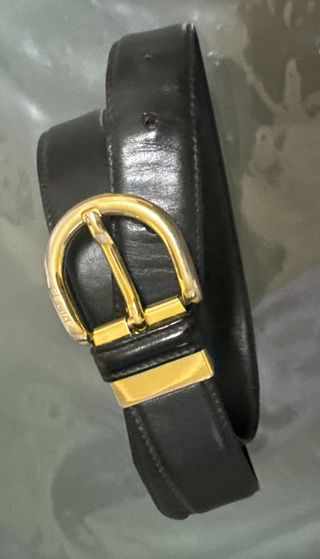 CINTURA UNISEX VINTAGE NERA CELINE 