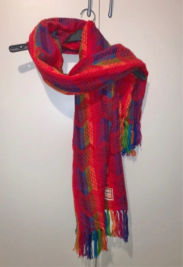 Amazing Colorful Unisex scarf in pure Alpaca wool