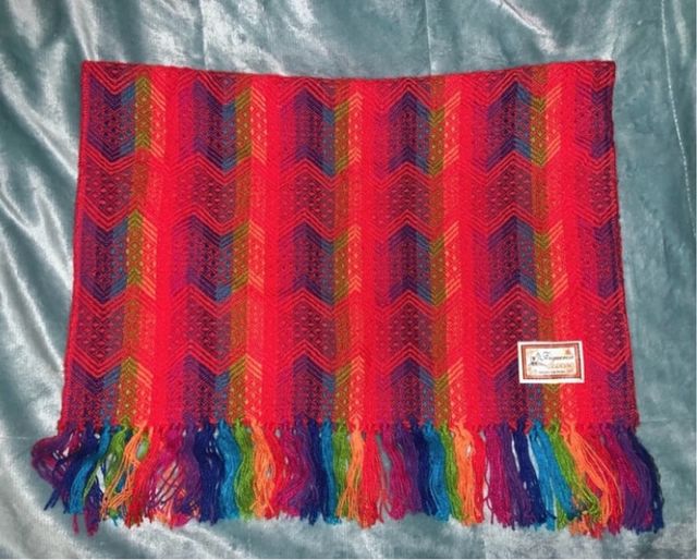 Amazing Colorful Unisex scarf in pure Alpaca wool