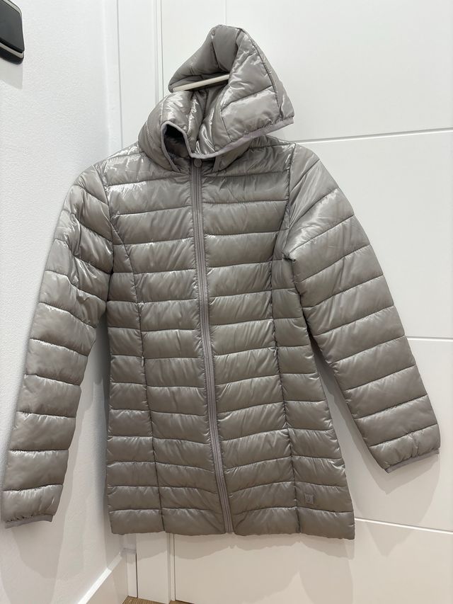 Plumífero plateado niña 12 años Okaidi 