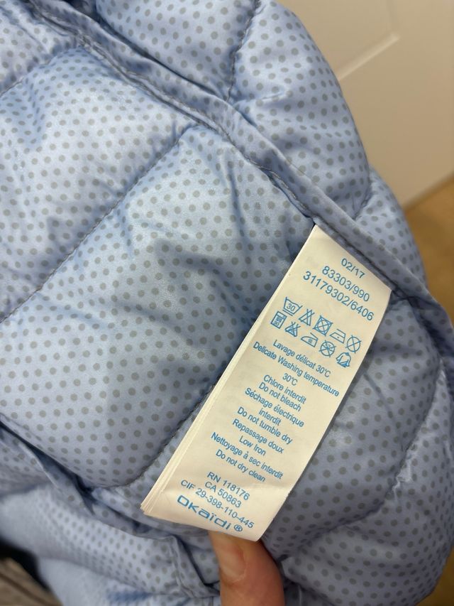 Plumífero plateado niña 12 años Okaidi 