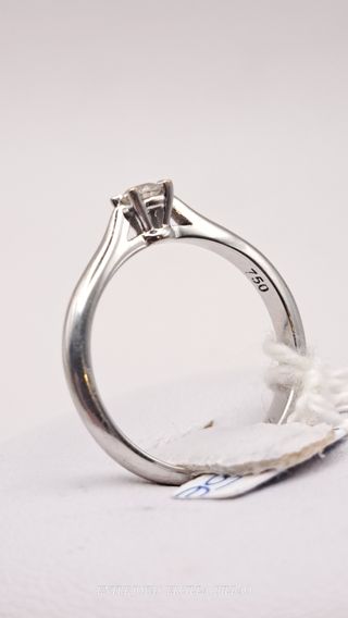 SOLITARIO ORO 18K BLANCO DIAMANTE 