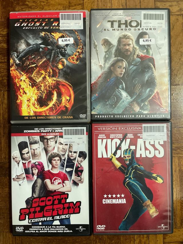 17 DVDs lote peliculones comerciales